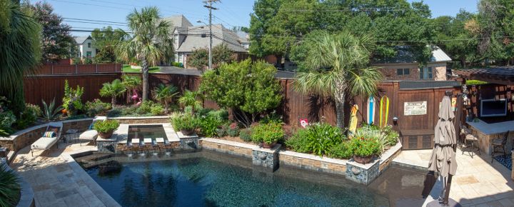 Roundtree Landscaping designs outdoor oasis, kitchen