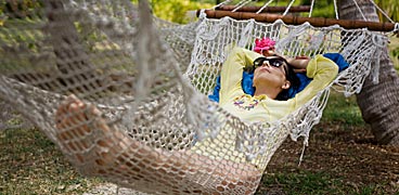 resting in Hammock