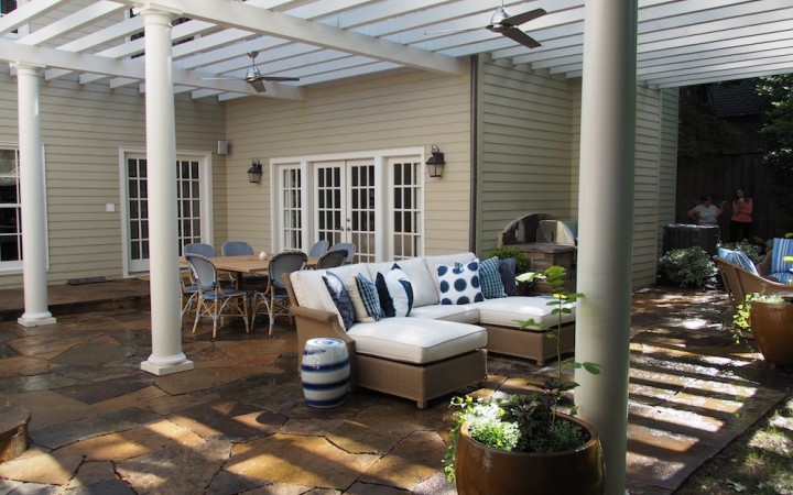 Basic Backyard Transformation: Use patios and pergolas to create new outdoor living space