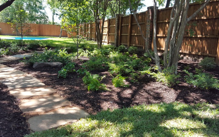 A Shady Barren Landscape Gets a Natural Makeover